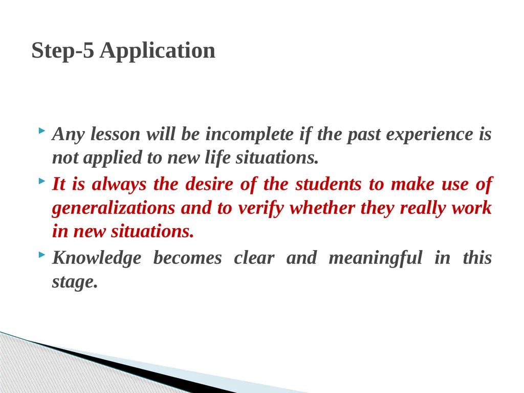 STRUCTURE OF A FOUR FOLD LESSON PLAN Dr. NAMBARU - slide 12 of 37