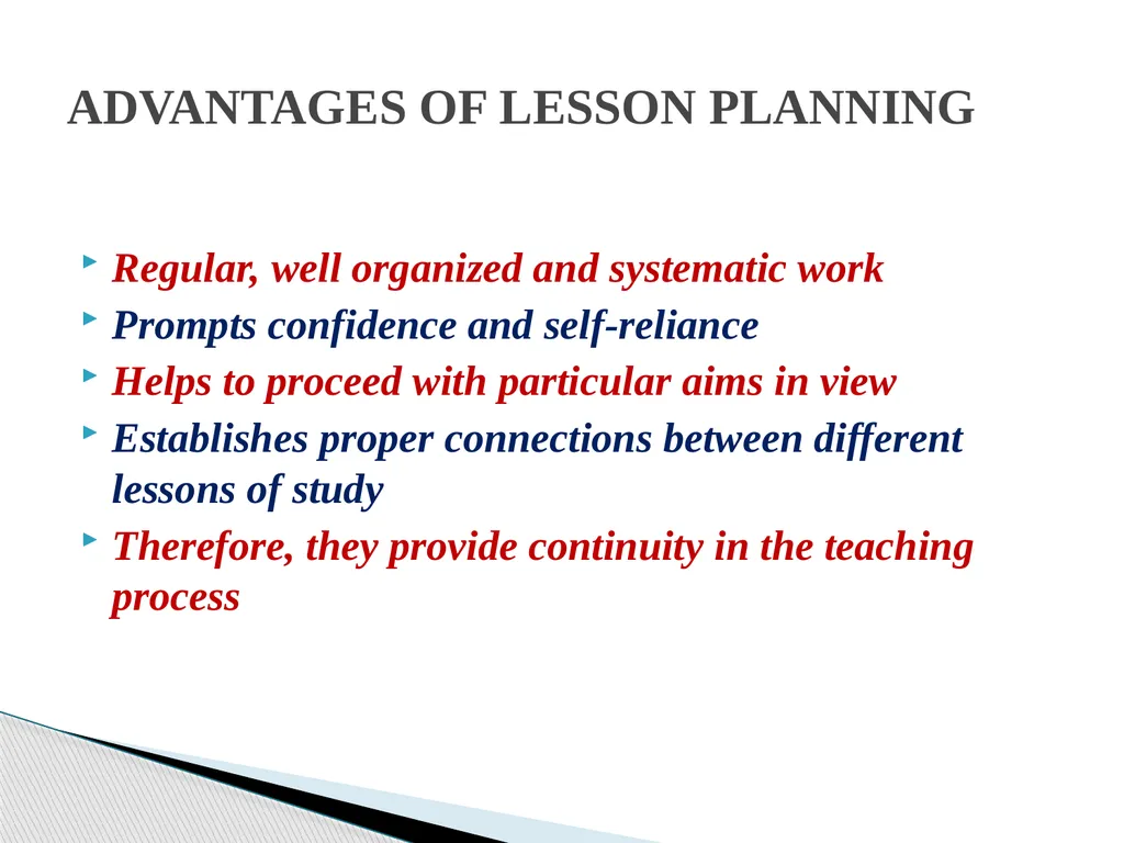 STRUCTURE OF A FOUR FOLD LESSON PLAN Dr. NAMBARU - slide 14 of 37