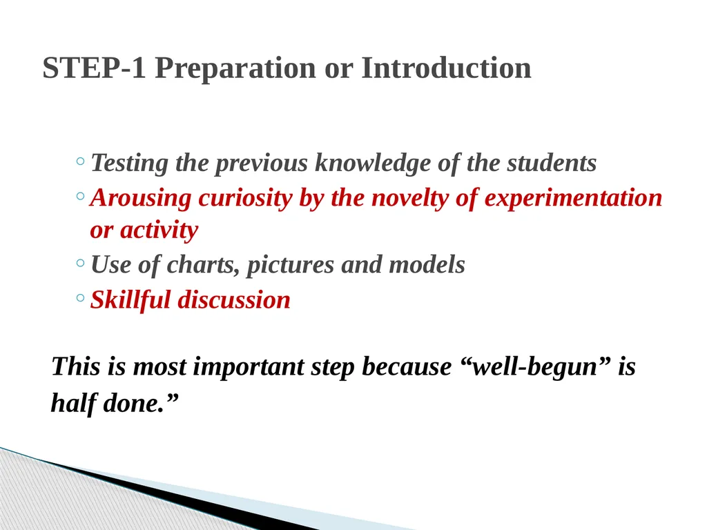 STRUCTURE OF A FOUR FOLD LESSON PLAN Dr. NAMBARU - slide 8 of 37