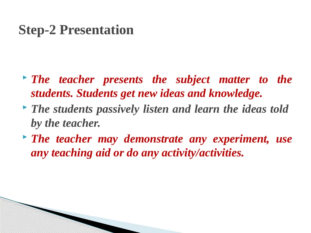 STRUCTURE OF A FOUR FOLD LESSON PLAN Dr. NAMBARU - slide 9 of 37
