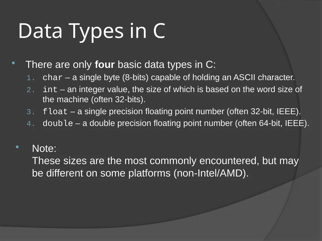 High Performance Computing MPI and C-Language - slide 9 of 29
