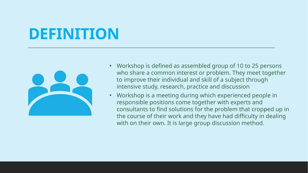 CONTENT INTRODUCTION The workshops are organized - slide 4 of 15