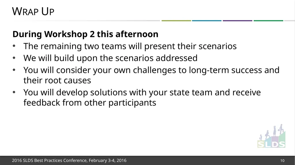 Workshop 1: Focusing on Strategies for Long-Term - slide 10 of 21
