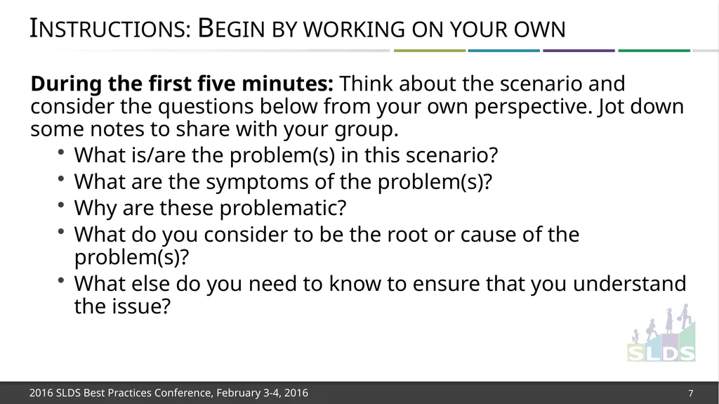 Workshop 1: Focusing on Strategies for Long-Term - slide 7 of 21