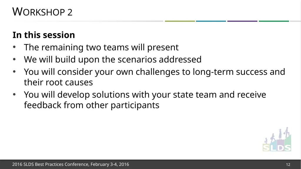 Workshop 1: Focusing on Strategies for Long-Term - slide 12 of 21