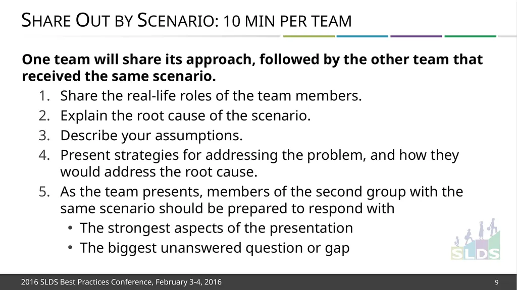 Workshop 1: Focusing on Strategies for Long-Term - slide 9 of 21