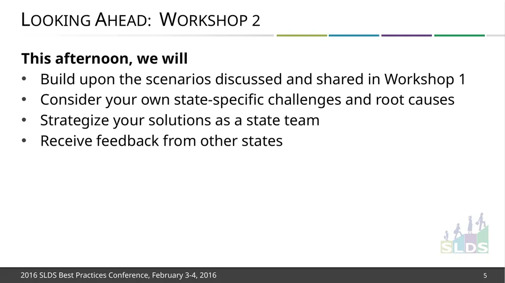 Workshop 1: Focusing on Strategies for Long-Term - slide 5 of 21