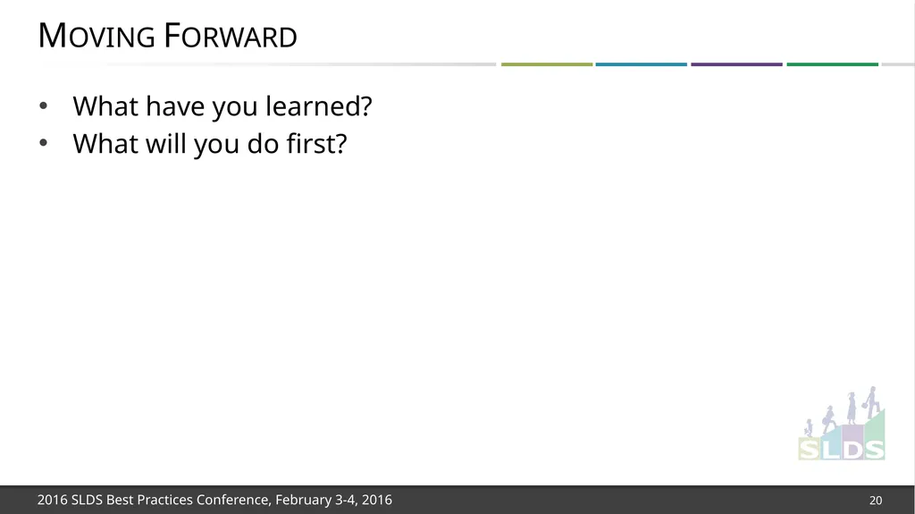 Workshop 1: Focusing on Strategies for Long-Term - slide 20 of 21