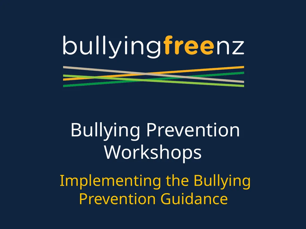 Bullying Prevention Workshops Implementing the - slide 1 of 33