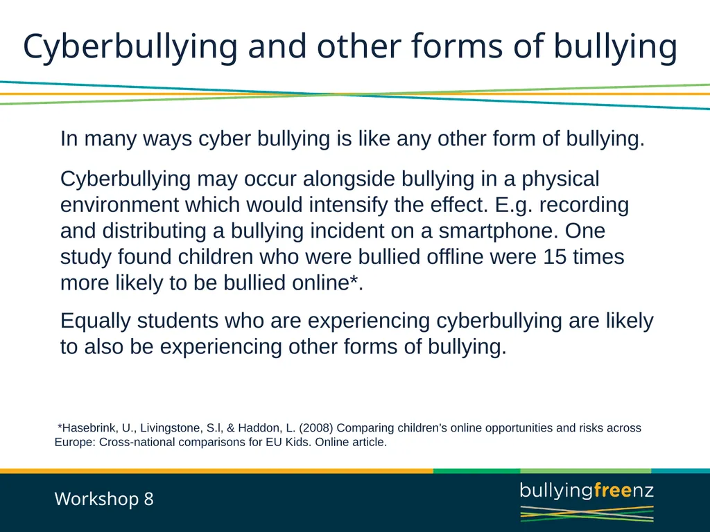Bullying Prevention Workshops Implementing the - slide 23 of 33