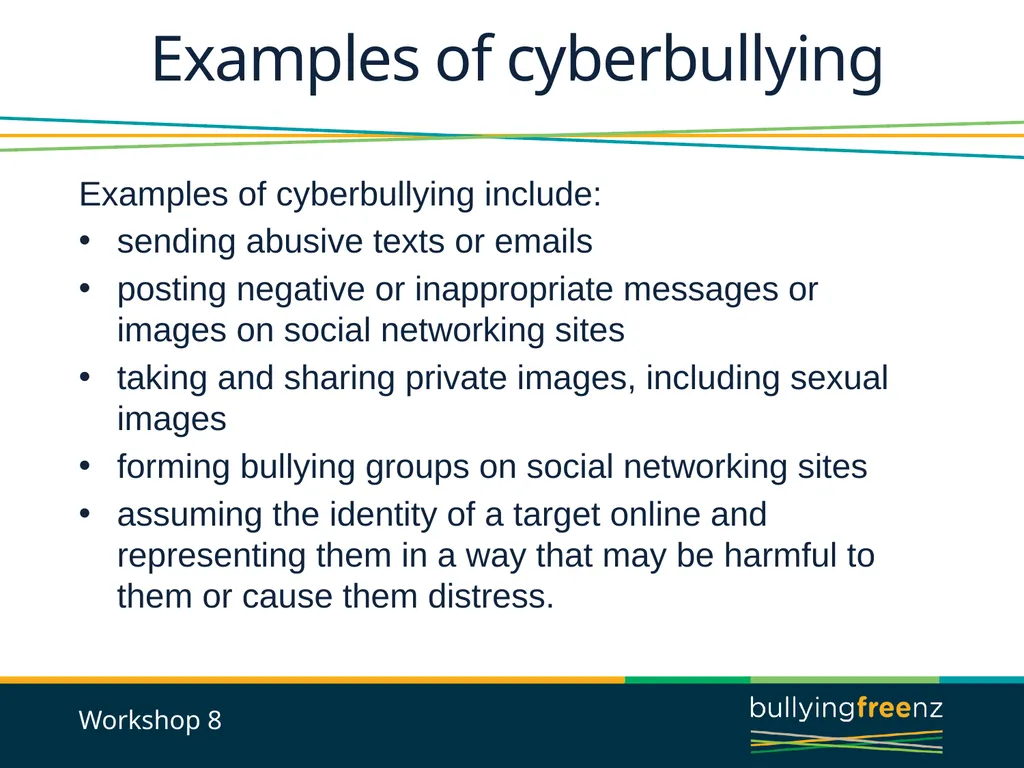 Bullying Prevention Workshops Implementing the - slide 22 of 33