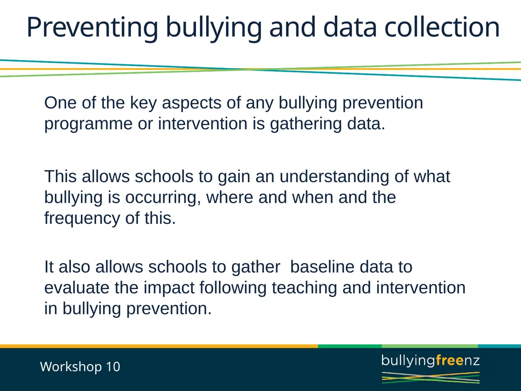 Bullying Prevention Workshops Implementing the - slide 30 of 33