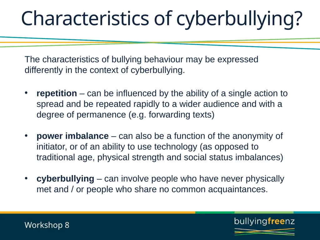 Bullying Prevention Workshops Implementing the - slide 21 of 33
