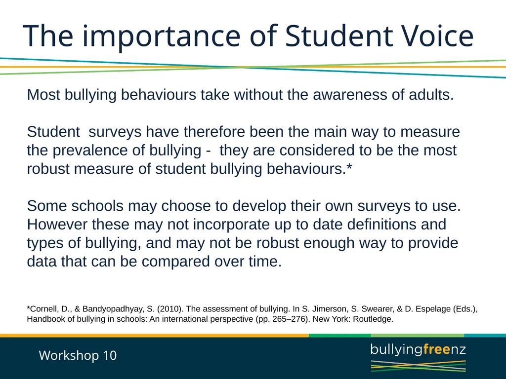 Bullying Prevention Workshops Implementing the - slide 32 of 33