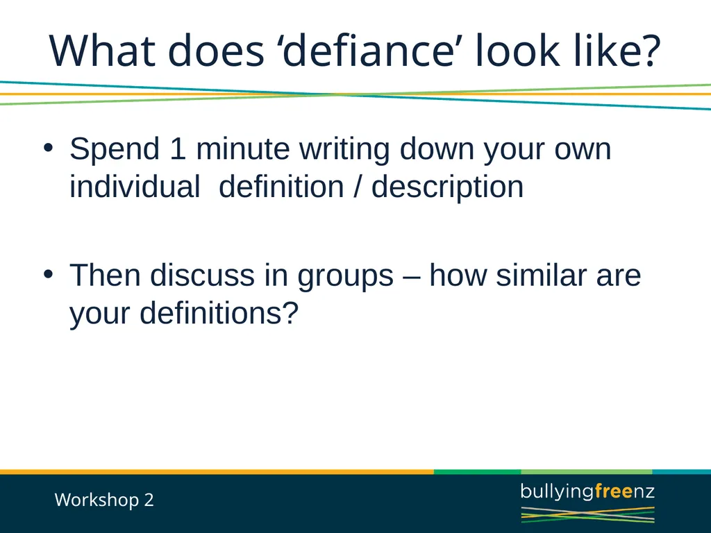 Bullying Prevention Workshops Implementing the - slide 8 of 33