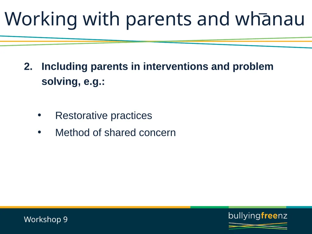 Bullying Prevention Workshops Implementing the - slide 25 of 33