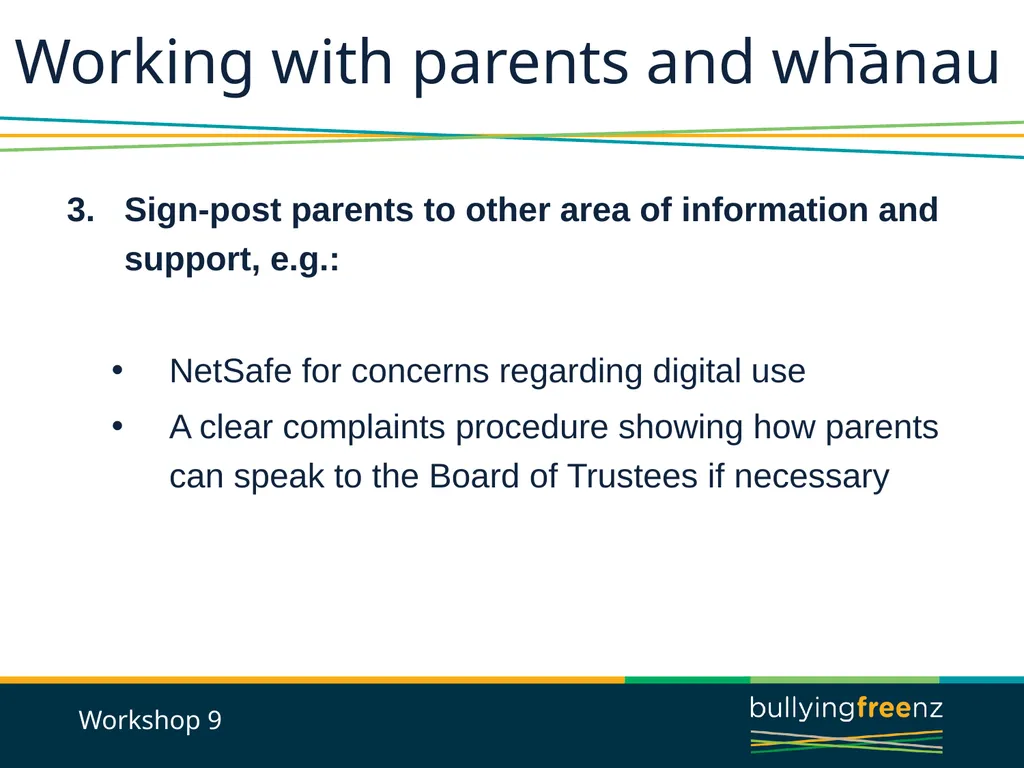 Bullying Prevention Workshops Implementing the - slide 26 of 33