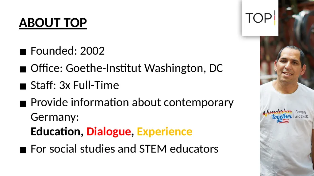 WELCOME TO A TOP WORKSHOP presented by Leader Name - slide 6 of 18