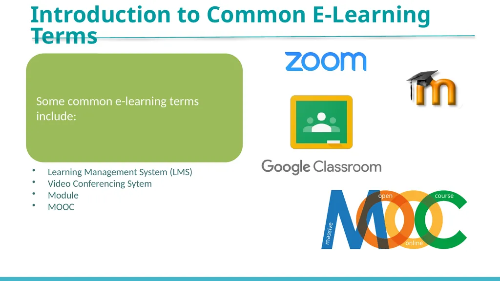 Introduction to E-Learning Unit 1, Module 1, April - slide 6 of 22