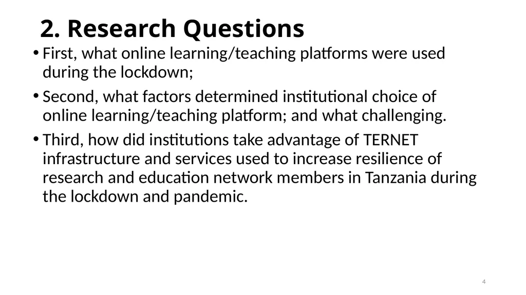 E-learning platform choice for higher learning - slide 4 of 11