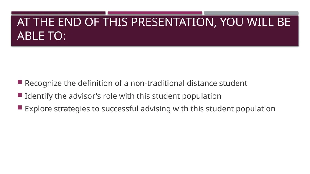 Johna Wright Sr. Academic Advisor College of - slide 2 of 15
