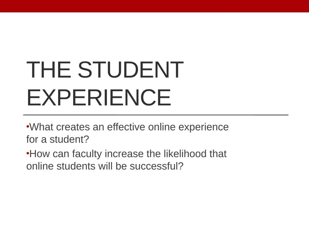 Online Student Experiences Amine El Moznine, SSCCC - slide 3 of 18