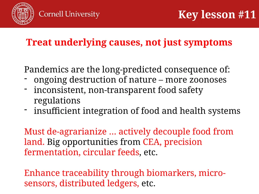 COVID Lessons for Agri-Food Systems Transformation - slide 15 of 18