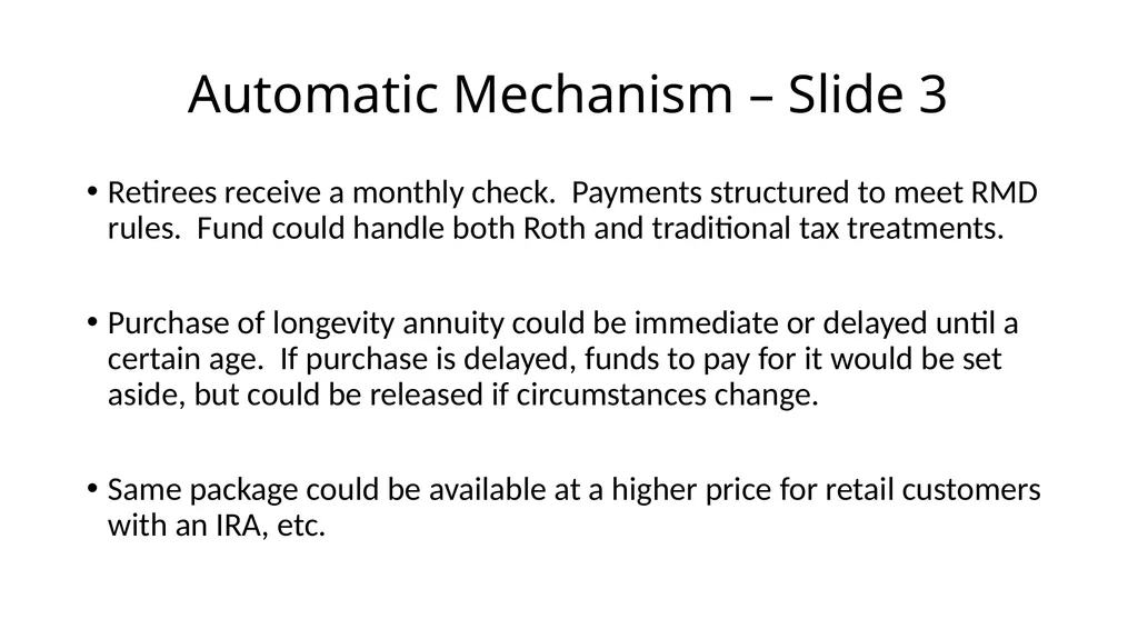 From Saving to Spending: Annuities and - slide 16 of 16