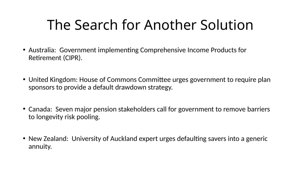 From Saving to Spending: Annuities and - slide 7 of 16