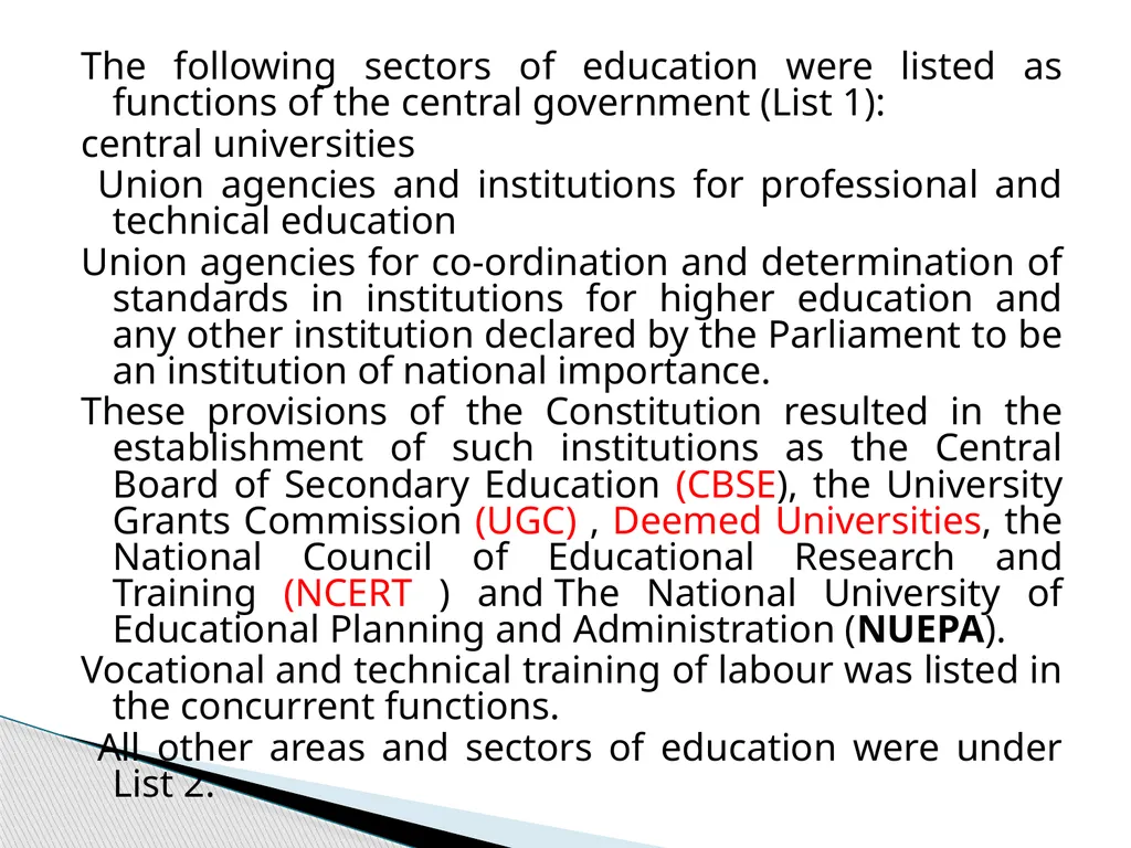 Educational Planning- India Ani Vadakke Purayil - slide 11 of 24