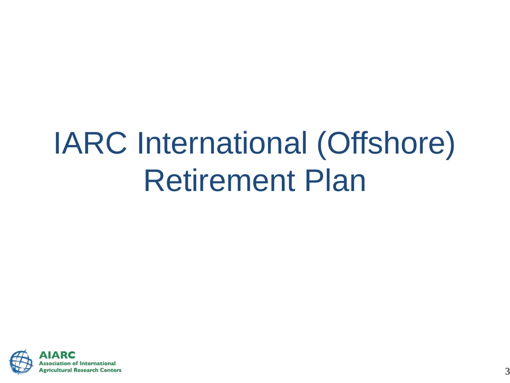 IARC Benefit Plans World Vegetable Center 14 June - slide 39 of 89