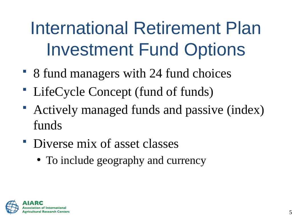 IARC Benefit Plans World Vegetable Center 14 June - slide 50 of 89