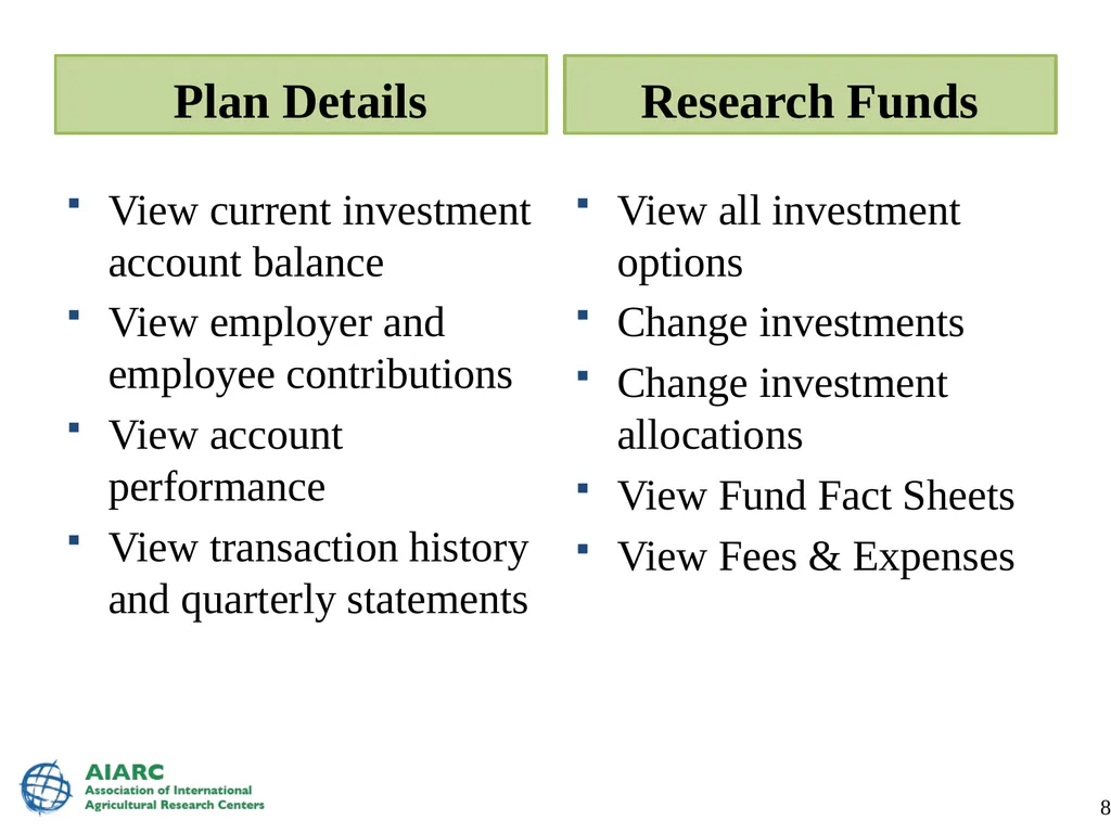 IARC Benefit Plans World Vegetable Center 14 June - slide 86 of 89