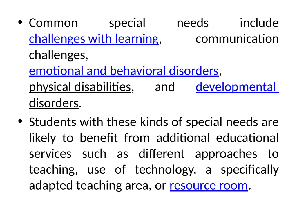 Special Education General education is the - slide 17 of 17