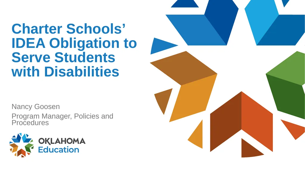 Charter Schools’ IDEA Obligation to Serve Students - slide 1 of 38