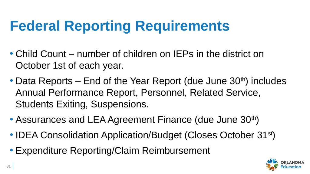 Charter Schools’ IDEA Obligation to Serve Students - slide 31 of 38