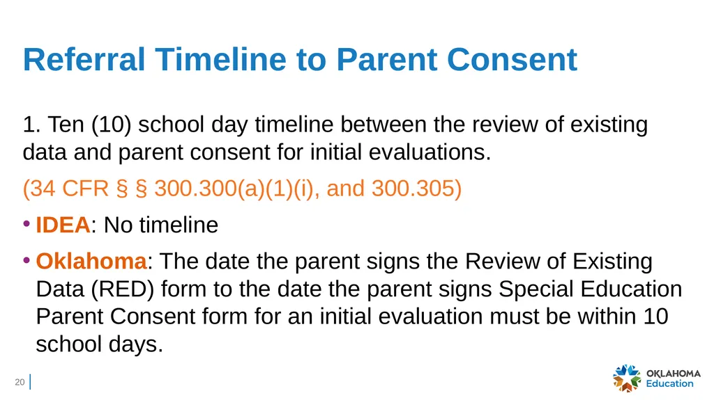 Charter Schools’ IDEA Obligation to Serve Students - slide 20 of 38