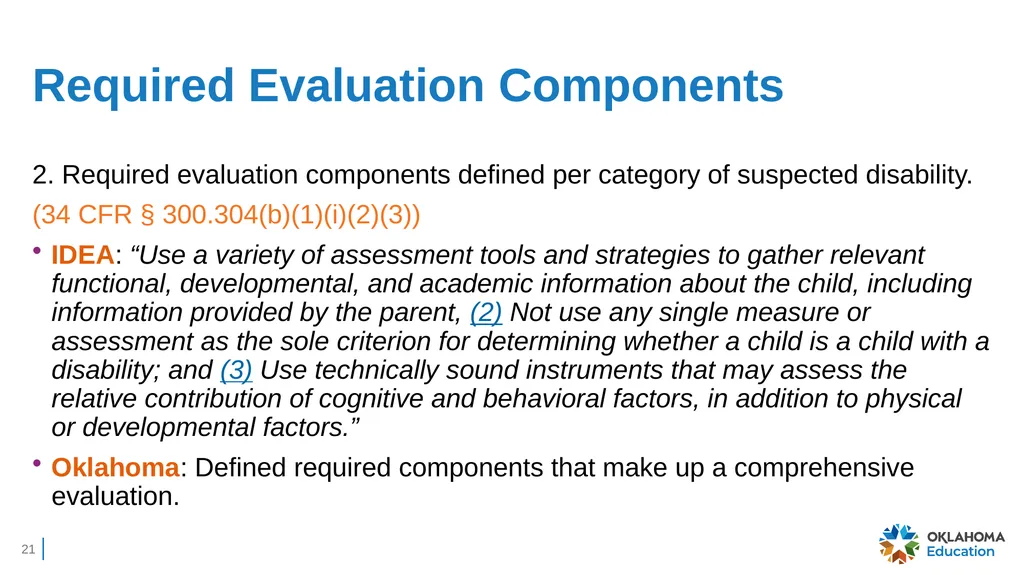 Charter Schools’ IDEA Obligation to Serve Students - slide 21 of 38