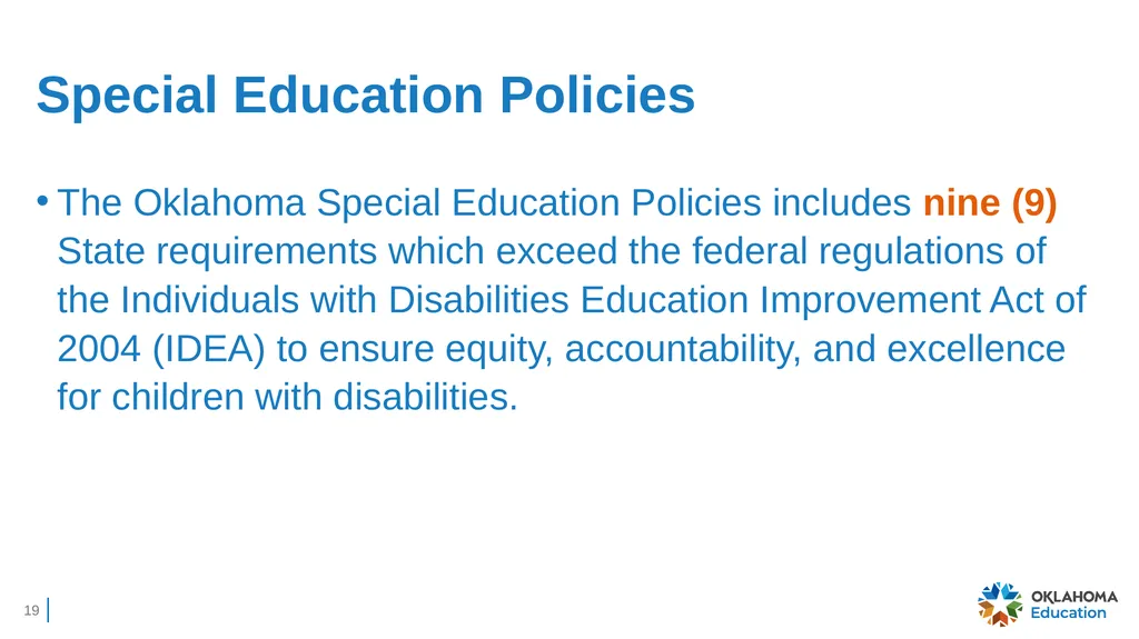 Charter Schools’ IDEA Obligation to Serve Students - slide 19 of 38