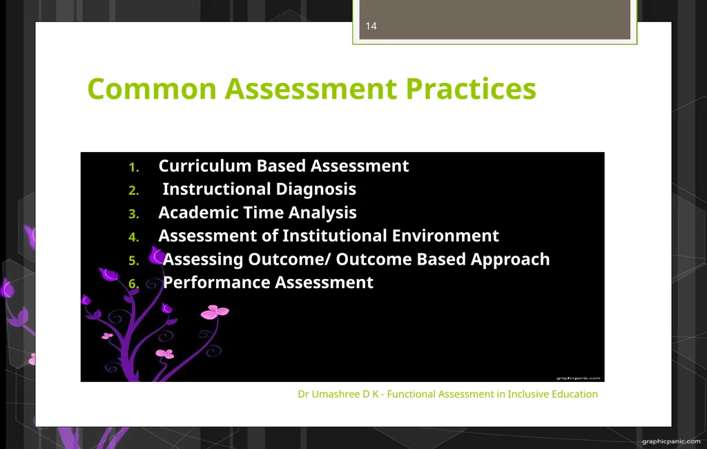 Dr Umashree D K - Functional Assessment in - slide 14 of 21