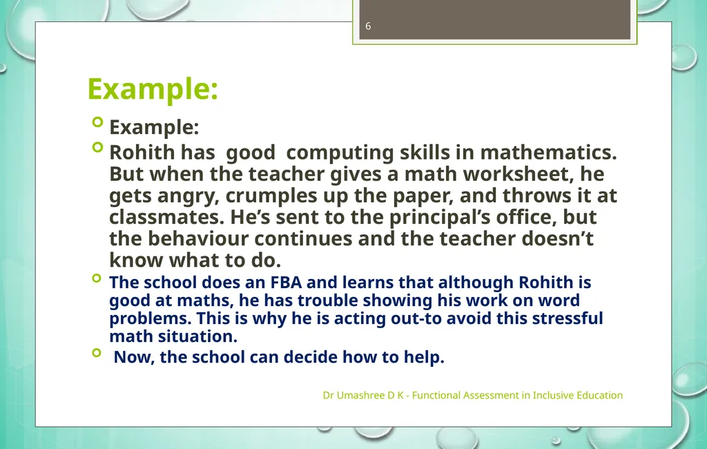 Dr Umashree D K - Functional Assessment in - slide 6 of 21