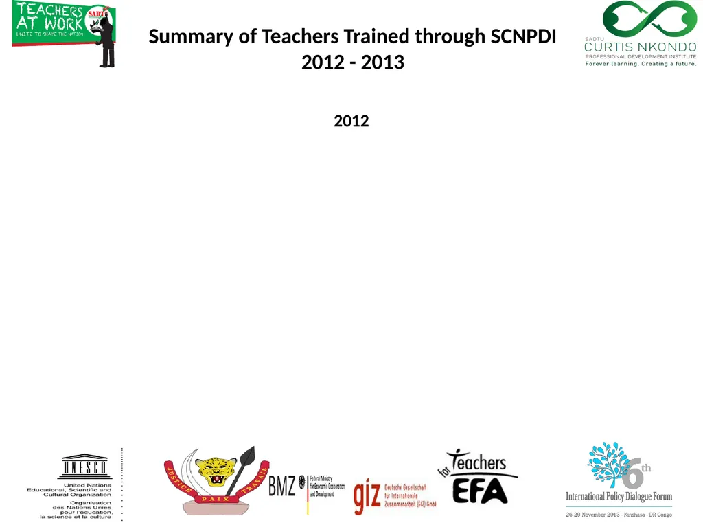 International Task Force on Teachers for Education - slide 15 of 16