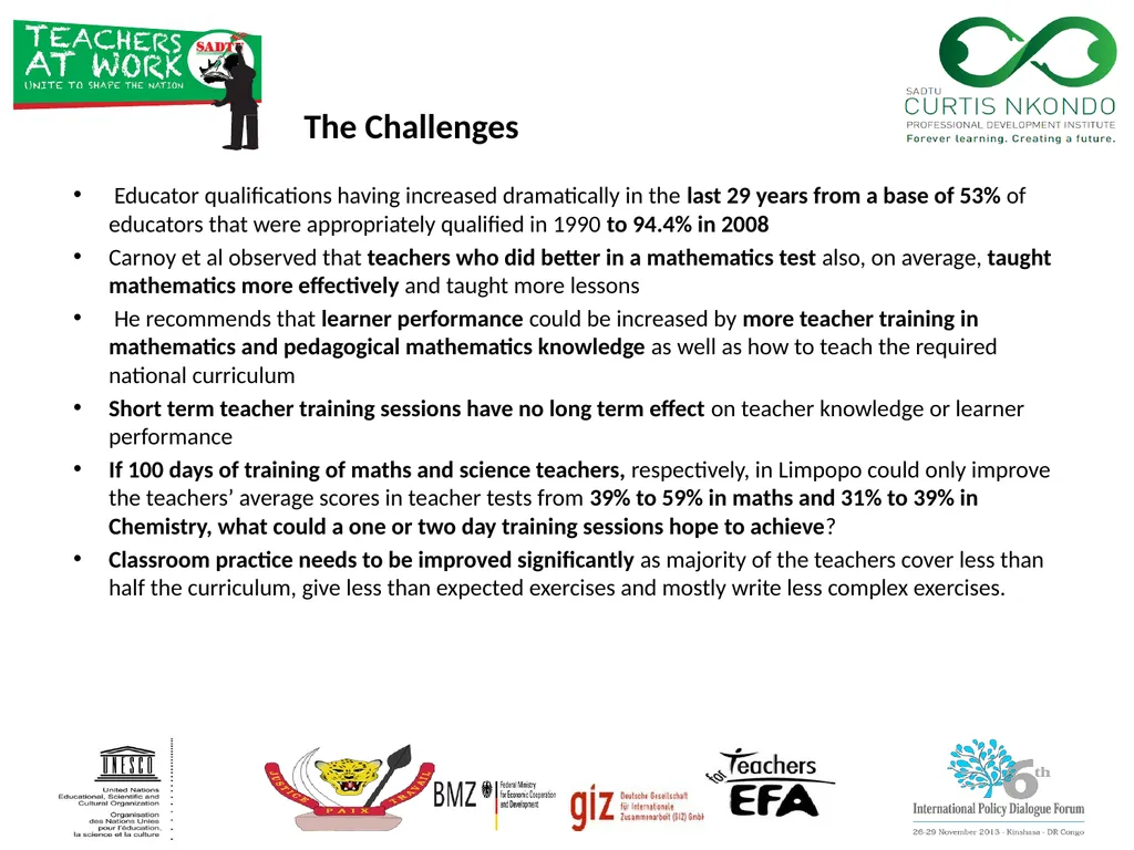 International Task Force on Teachers for Education - slide 4 of 16