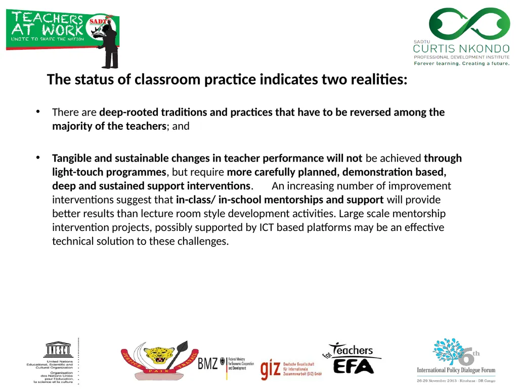 International Task Force on Teachers for Education - slide 5 of 16