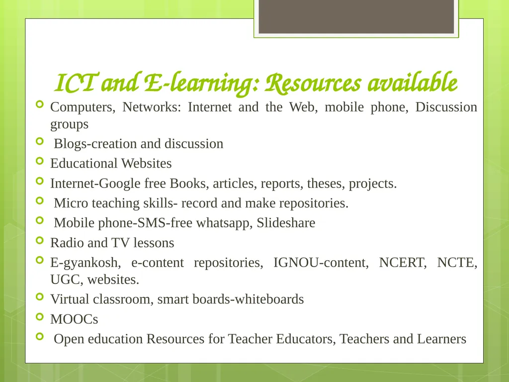 ICT IN TEACHER EDUCATION INFORMATION AND - slide 10 of 15