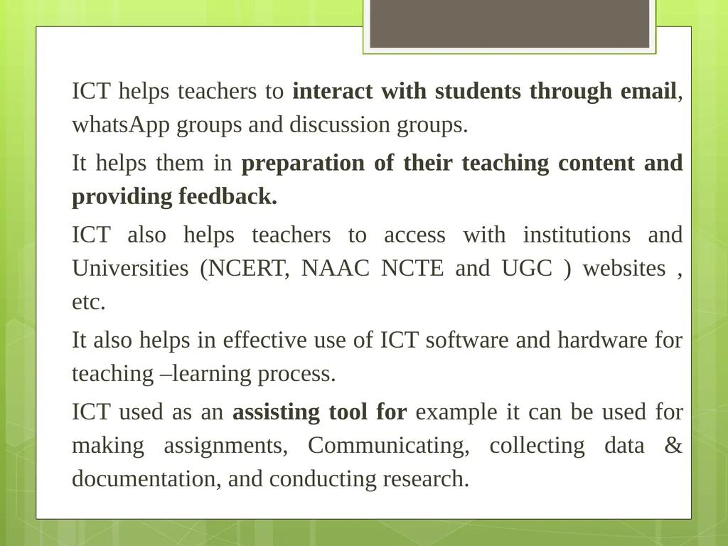 ICT IN TEACHER EDUCATION INFORMATION AND - slide 12 of 15