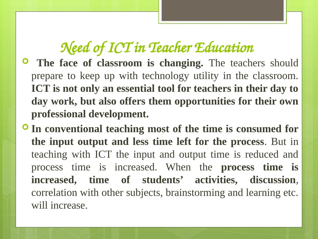 ICT IN TEACHER EDUCATION INFORMATION AND - slide 6 of 15