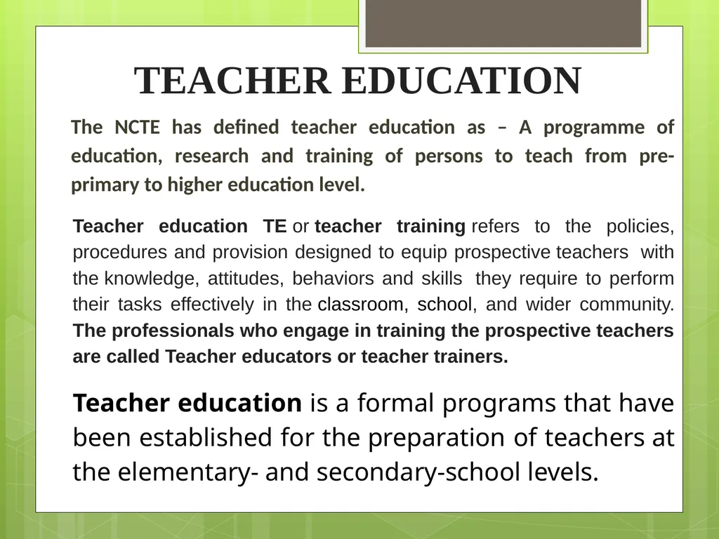ICT IN TEACHER EDUCATION INFORMATION AND - slide 3 of 15