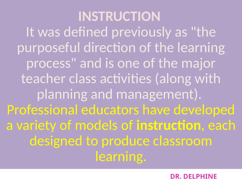 DR. DELPHINE MASTER OF EDUCATION Course Code: FMTE - slide 7 of 54