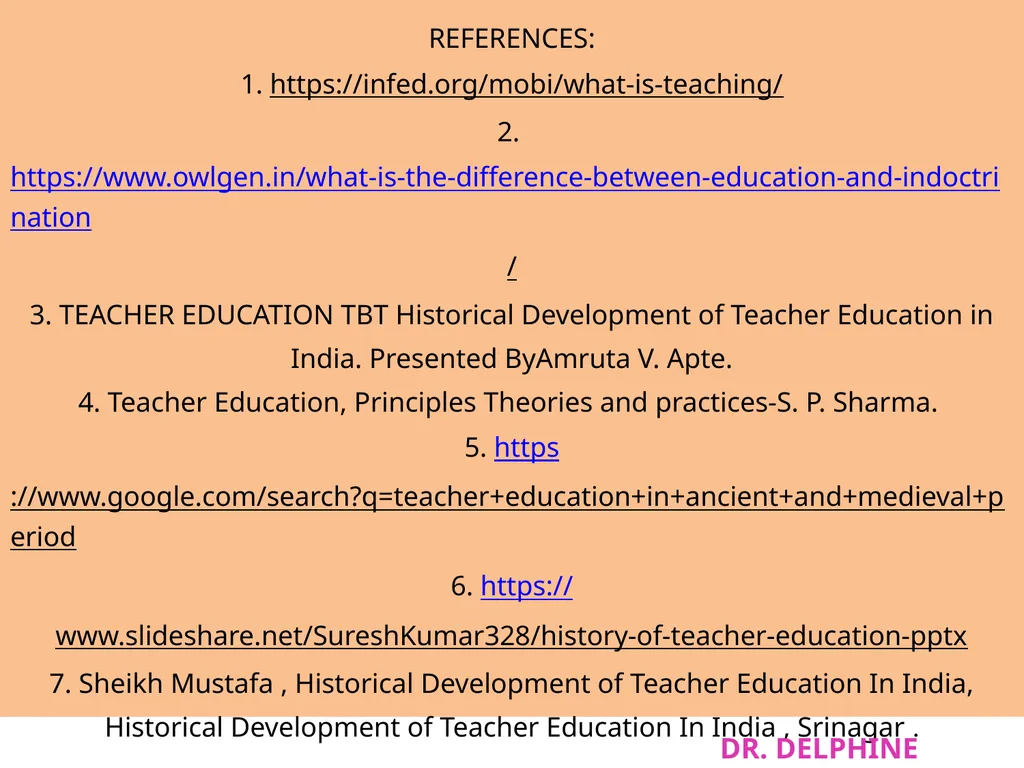 DR. DELPHINE MASTER OF EDUCATION Course Code: FMTE - slide 54 of 54